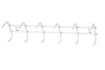Вешалка настенная 6 крючков белая нет настенная