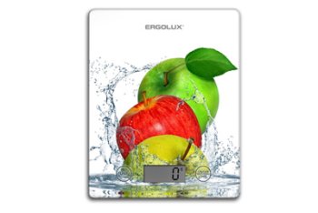 Весы кухонные электронные ERGOLUX ELX-SK02-С01 цвет мультиколор