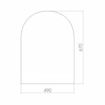 Зеркало интерьерное фигурное 49х67см Стиль Аркада