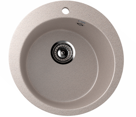 Мойка врезная Ulgran-405-302 искусственный камень 22см 50 песочный