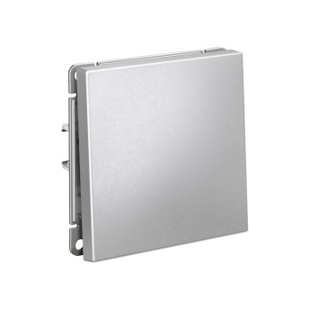 Выключатель встраиваемый Systeme Electric ARTGALLERY 1 кл. алюминий, арт. GAL000311s