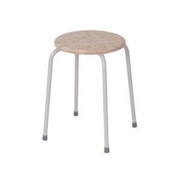 Табурет бежевый, форма круг 30х30х47 см Табурет бежевый, форма круг 30х30х47 см