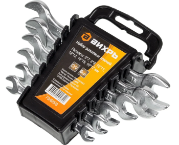 Набор ключей рожковых Вихрь 6x17мм 6шт