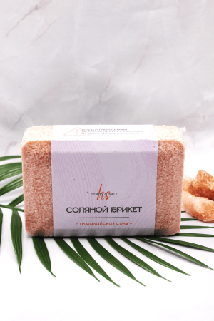 Соль для бани и сауны 2кг Гималайская соль брикет
