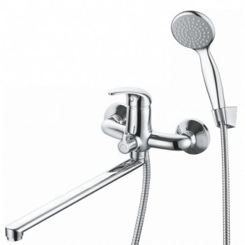 Смеситель для ванны GROSS AQUA 7211257C-35F хром с душевым гарнитуром