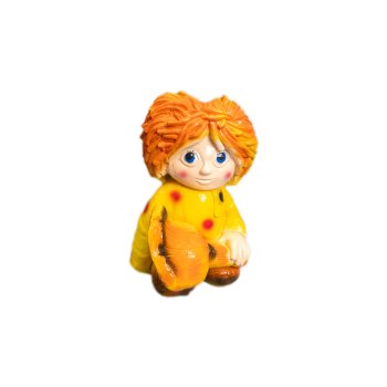 Садовая фигура Домовенок Кузя с веником 30 см Садовая фигура Домовенок Кузя с веником 30 см