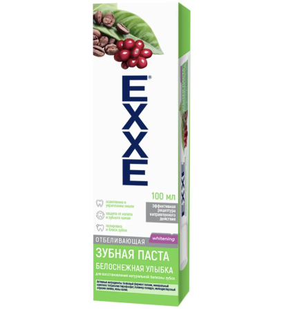 Паста зубная Exxe Белоснежная улыбка 100 мл Паста зубная Exxe Белоснежная улыбка 100 мл