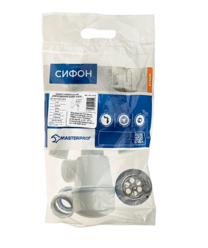 Сифон MasterProf для кухни 1 1/2" 40 мм нет