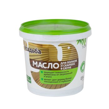 Масло Завод Диола для полков и скамеек в сауне бесцветный 0,8 кг