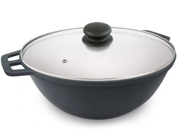 Казан 7,5л с крышкой алюминий НЕВА-МЕТАЛЛ