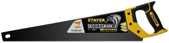 Ножовка столярная по дереву STAYER HI-TEFLON 500мм 7TPI пластиковая рукоятка