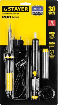 Набор для пайки 30 Вт 350г 55316-30-H4 4 предмета Набор для пайки 30 Вт 350г 55316-30-H4 4 предмета