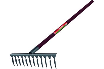 Грабли садовые с черенком Центроинструмент сталь 12 зубьев