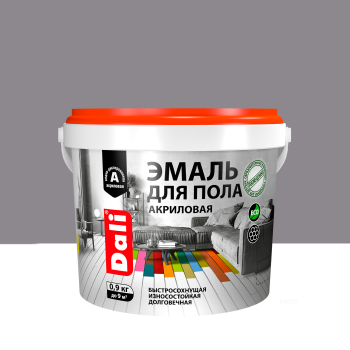 Эмаль акриловая для полов Dali Рогнеда серый 0,9 кг