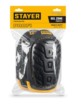 Наколенники защитные STAYER гель, ПВХ, полиэстер, EVA