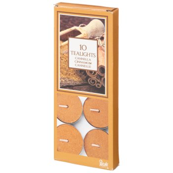 Свечи чайные в гильзе Корица 10 шт Свечи чайные в гильзе Корица 10 шт