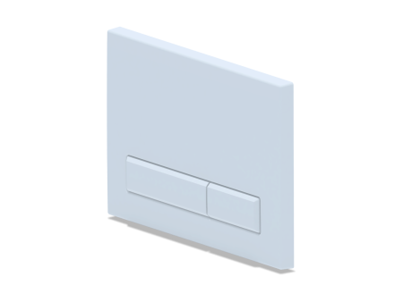 Клавиша для инсталляции  АНИ пласт WP1400 цвет белый глянец