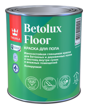 Краска Tikkurila Betolux Floor алкидно-уретановая для полов основа С 0,9 л глянцевая