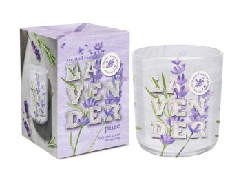 Свеча в стакане Лаванда 1 шт