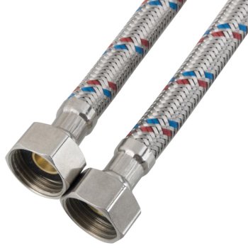 Гибкая подводка FT GROUP для воды 150см 1/2"х1/2" нержавеющая сталь гайка-гайка