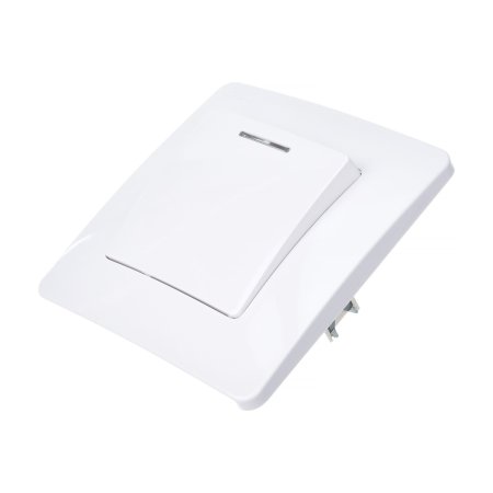 Выключатель встраиваемый Schneider Electric Blanca 1 кл. белый, с подсветкой, арт. BLNVS010111