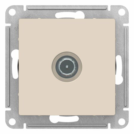 Розетка TV оконечная встраиваемая Schneider Electric AtlasDesign цвет бежeвый, арт. ATN000291