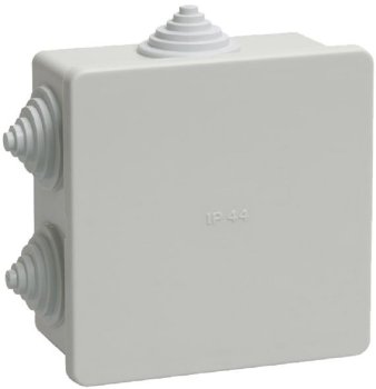 Коробка распределительная накладная Gemini Electro 85х85х40мм IP44 серая, арт. 41235