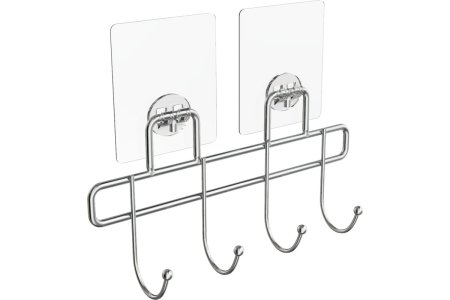 Планка с 4 крючками Lite цвет хром Планка с 4 крючками Lite цвет хром