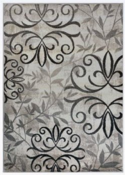 Ковер интерьерный Агата овал 2х1м серый