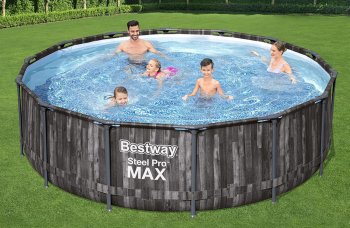 Бассейн каркасный Bestway Steel ProMax 5614Х 366х366х100см 9150л