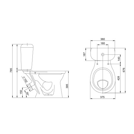 Унитаз-компакт Santeri Воротынск Виктория напольный  выпуск косой
