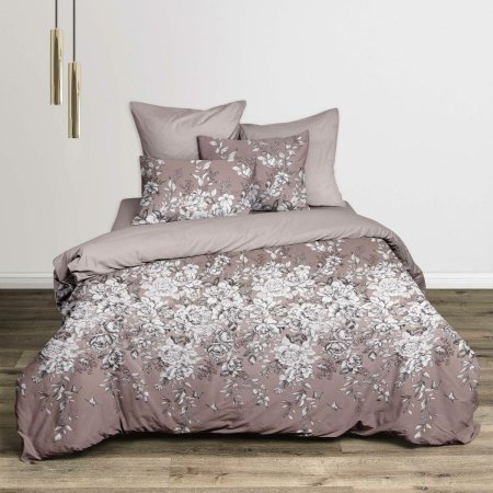 Комплект постельного белья Роза Тюдоров двуспальный сатин розовый