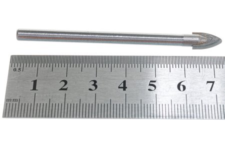 Сверло по керамике и стеклу Вихрь 4606059023715 6 мм 75 мм 1 шт