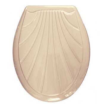 Сиденье для унитаза Ракушка пластик цвет бежевый