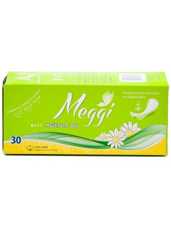 Прокладки ежедневные Meggi Multiform Deo 30шт