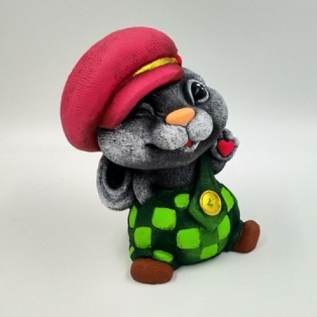 Садовая фигура Гаврошевый зайка 18см