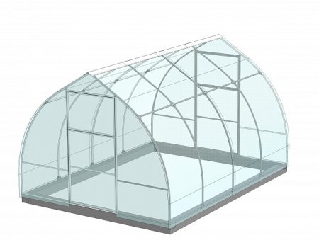 Каркас теплицы Польза-3 Капля 4000х3000х2300 мм
