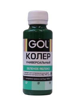 Колер-паста Gol 0,1 л зеленое яблоко