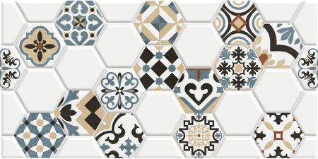 Плитка настенная Edelweiss, Pattern, 60х30х0,9 см