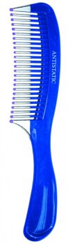 Расчёска для волос гребень BEAUTY STYLE Basic пластик 27,5см синий