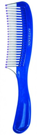 Расчёска для волос гребень BEAUTY STYLE Basic пластик 27,5см синий