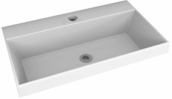 Раковина Marko Космо литьевой мрамор 602мм прямоугольная цвет белый