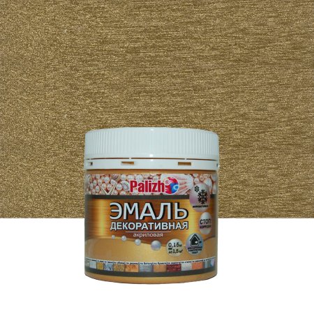 Эмаль акриловая декоративная Palizh античное золото 0,15 кг