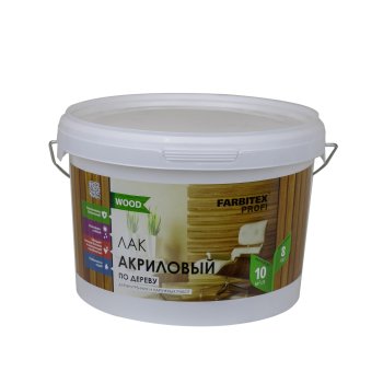 Лак ABC-Farben FARBITEX ПРОФИ, Good for Wood панельный бесцветный 3 л глянцевый