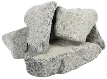 Камень для бани 20кг Габбро-диабаз обвалованные 70-140 мм
