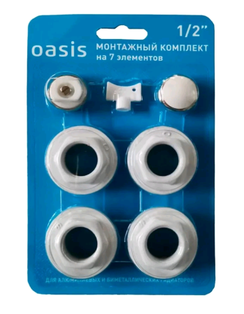Комплект для монтажа радиатора Oasis 1/2" дюйм