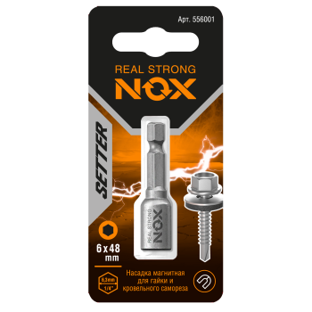 Бита 6 один NOX 556001 М 48мм 1шт