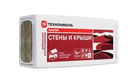 Минераловатная теплоизоляция Стены и крыши PN34 Технониколь 1000х610х100 мм 5шт в упак