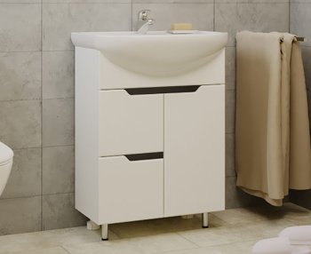 Тумба напольная Монро 70х60х31,5см цвет белый