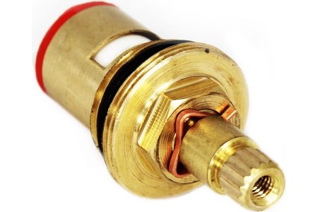 Кран-букса металлокерамическая 15 шлицев 1/2" 4,6см цвет желтый 24 мм Кран-букса металлокерамическая 15 шлицев 1/2" 4,6см цвет желтый 24 мм